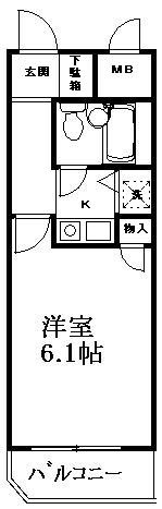 藤和シティコープ浅間町 404号室 間取り