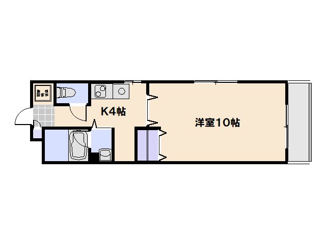 メユール21 204号室 間取り
