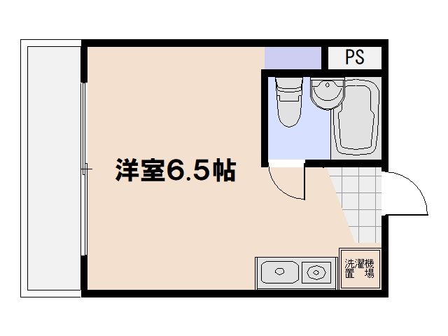 コーポ円満地 204号室 間取り