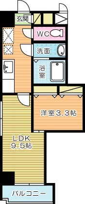 堺町センタービル 1005号室 間取り