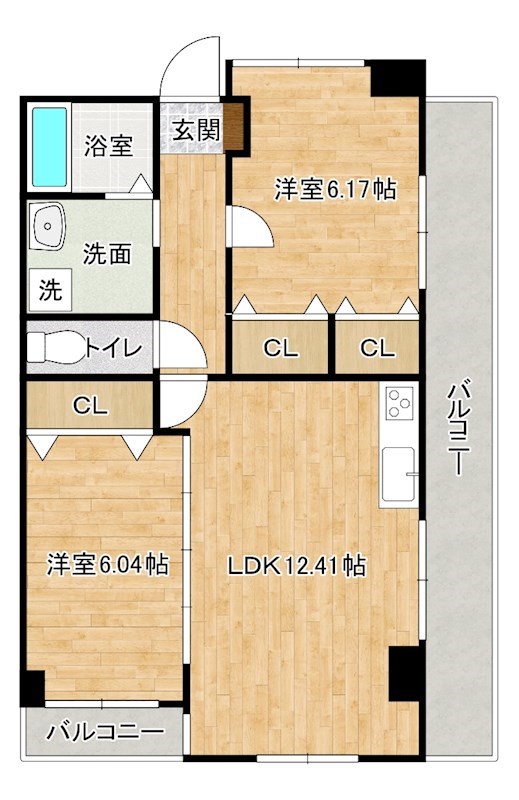 Ｋ－Ｔ・Ｍ・Ｊビル（KTMJ/ケーティエムジェイビル） 402号室 間取り