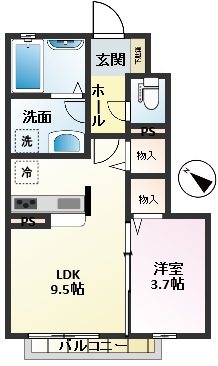 フォンターナロッソ 間取り図