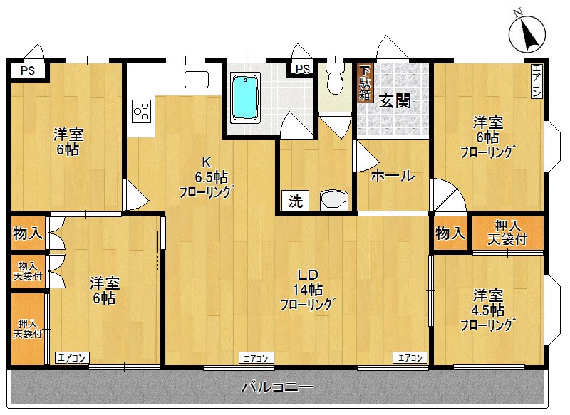 ジョイフルMT 101号室 間取り