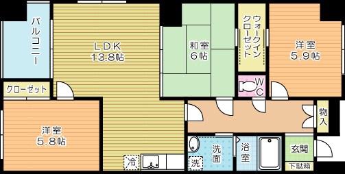 Ｆｏｒｏ　Ｒｏｍａｎｏ（フォロロマーノ） 303号室 間取り