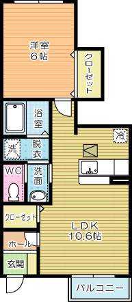 メゾンＫＹ 102号室 間取り