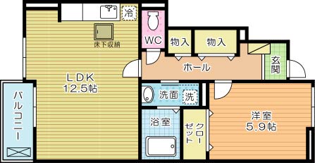 ジュエアンボワⅡ 102号室 間取り