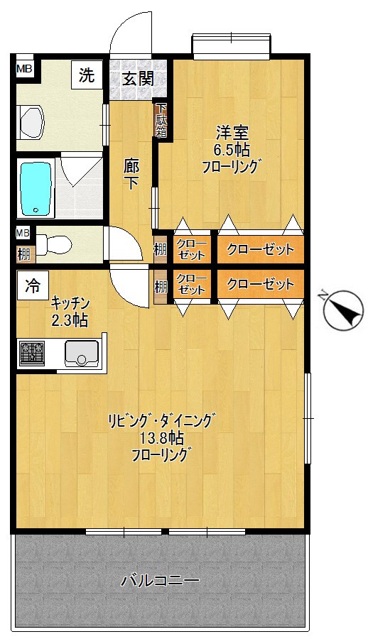 Dike Mansion　- ダイク・マンション - 201号室 間取り