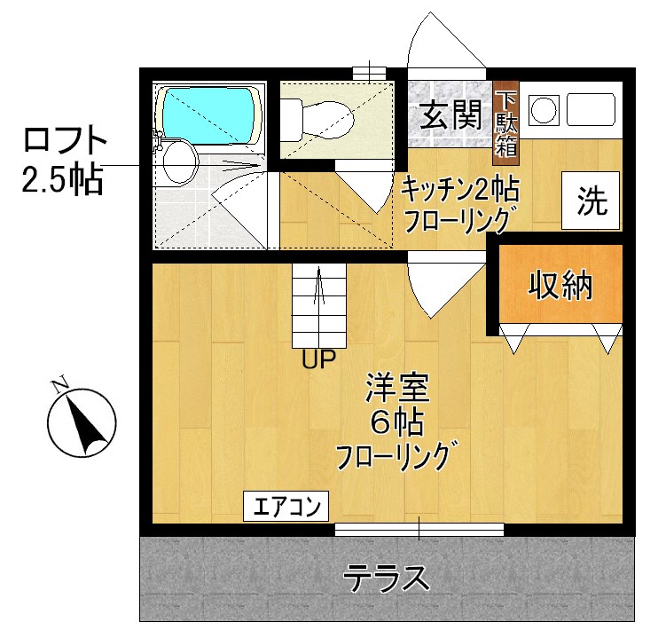 アイランドC 101号室 間取り