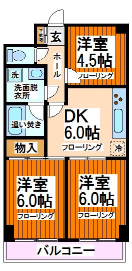 グリーンシティ成城 -弊社管理物件- 間取り図