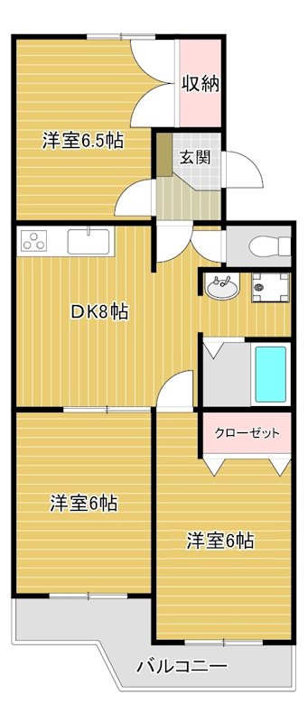 第二葵マンション 407号室 間取り