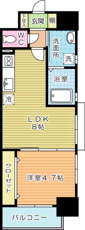 レジナスイート田町 間取り図