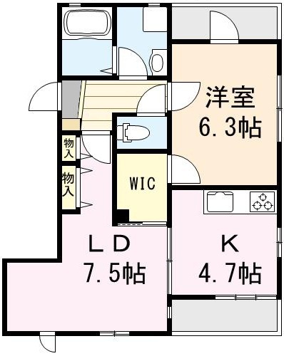 トレインビューネオ宮原駅東口 間取り図