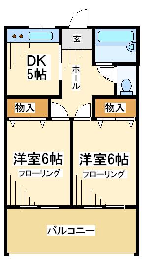 栗山第2マンション 間取り