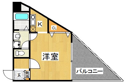 シュライクなかもず 間取り図