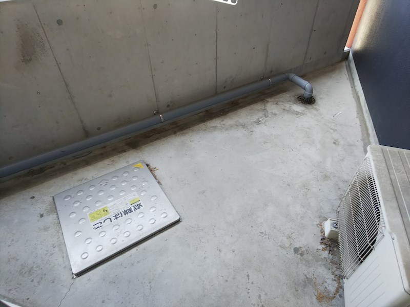 シュライクなかもず ベランダ