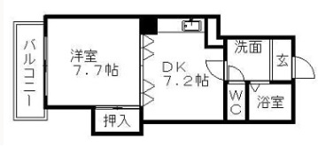 愛知県名古屋市中村区竹橋町 間取り