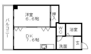 愛知県名古屋市中村区竹橋町 間取り