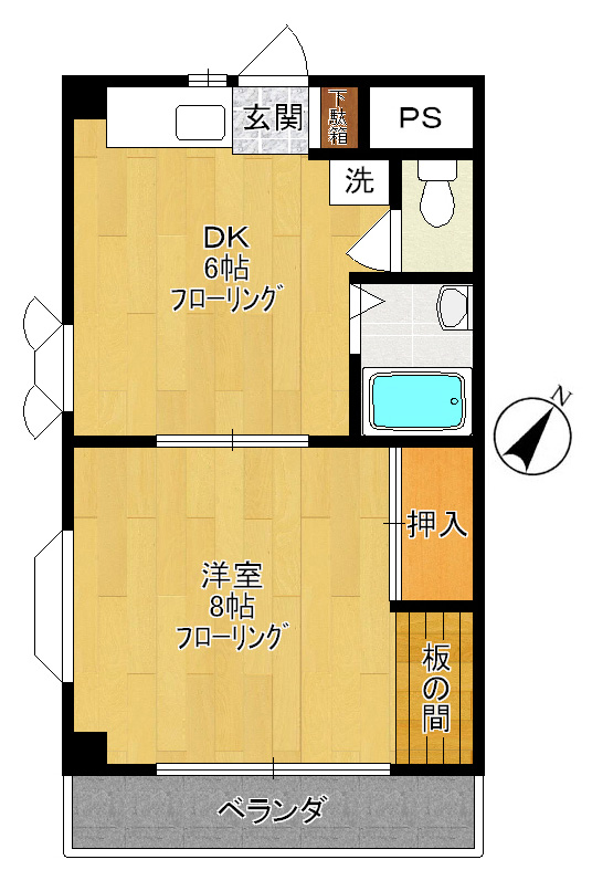 下島建設ビル 301号室 間取り