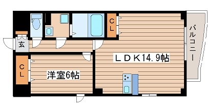 大阪府大阪市西区千代崎１丁目 間取り