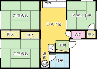 サンパティオ 202号室 間取り