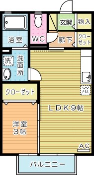 コンフォールＳ 202号室 間取り