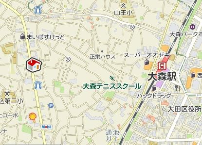 東京都大田区山王４丁目13-5 地図（共通）