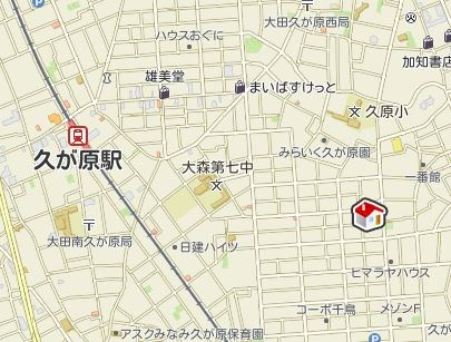 ドミール久が原 地図（共通）