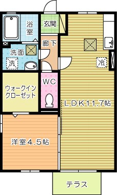 コンフォールＳ 103号室 間取り