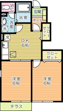 カルムフローレ 102号室 間取り