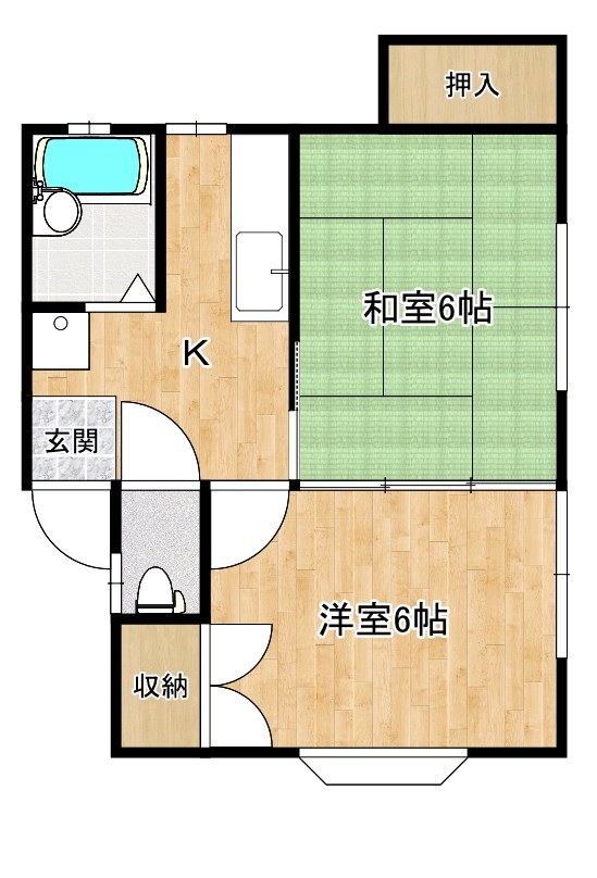 コーポたくわ２ 間取り