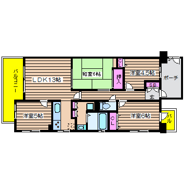 大阪府大阪市西区江之子島１丁目 間取り
