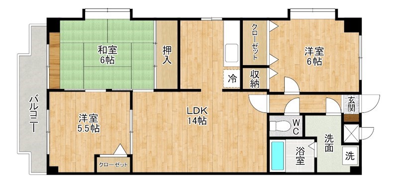 守恒センタービル 301号室 間取り