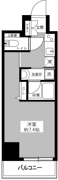 メインステージ立川 0401号室 間取り