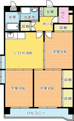 第３矢野ビルＡ 401号室 間取り