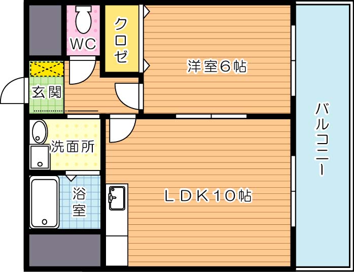 フォーレスト本城Ⅱ 間取り