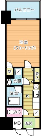 第２５エルザビル 403号室 間取り