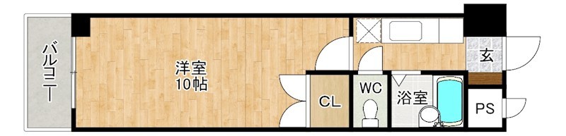 第１２エルザビル 604号室 間取り