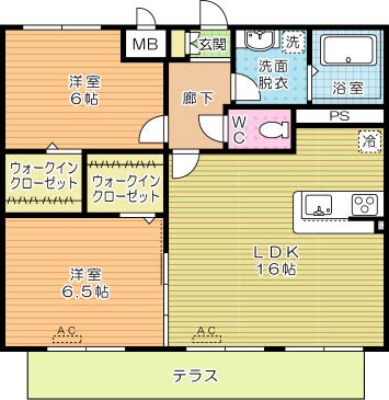 ラ・フィーエ上曽根 111号室 間取り