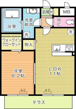 ラ・フィーエ上曽根 110号室 間取り