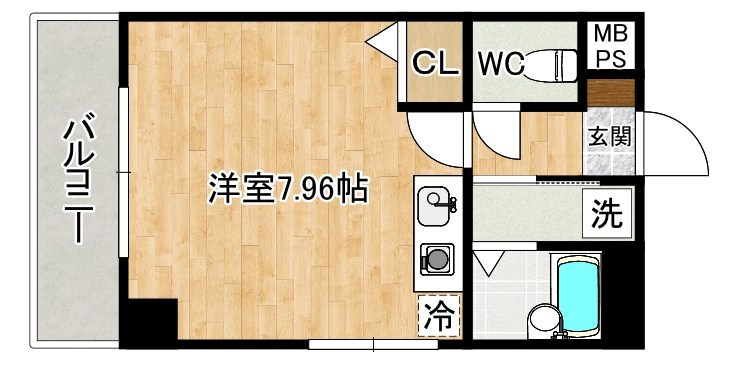 アグリード下曽根Ⅱ  303号室 間取り