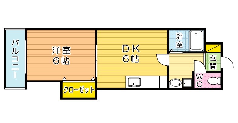 アンジェロポストⅤ 505号室 間取り