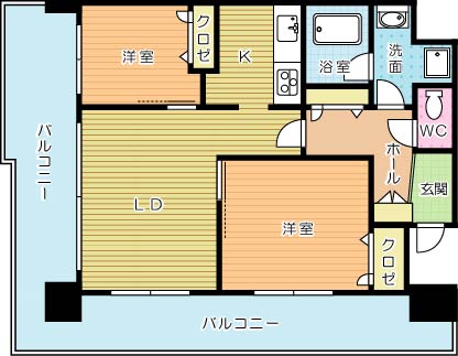 CPタワー 1201号室 間取り