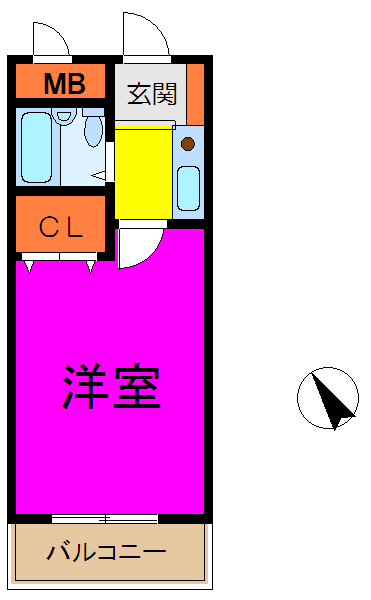 エレガンス六浦 間取り図