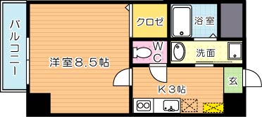 ホワイトバレー八幡駅前 間取り図