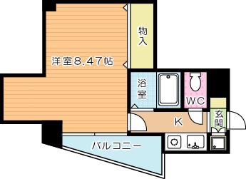 グレイス片野 205号室 間取り