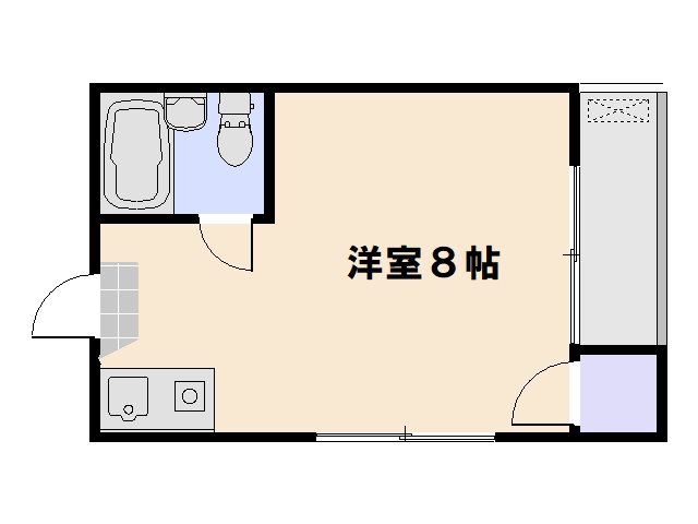 サンライズ五観橋 203号室 間取り