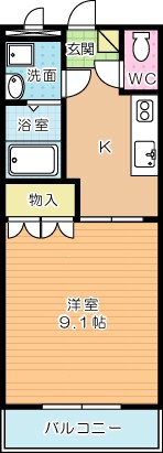 ハイグレイス 103号室 間取り