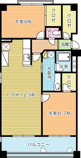 ボンボニエール 301号室 間取り