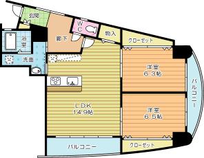 フェルト７１６ 1006号室 間取り