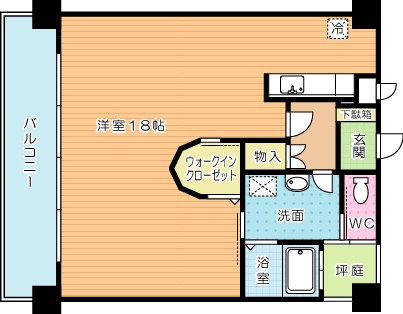 サンシャイン妙見表参道 603号室 間取り